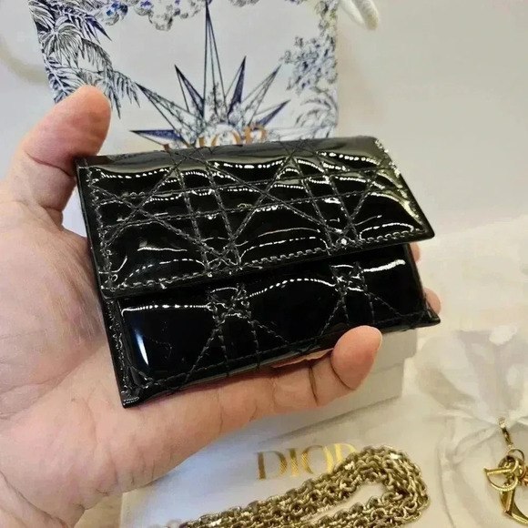 🎁 DIOR Card holder pouch with removable chain with belt slots - Picture 6 of 16